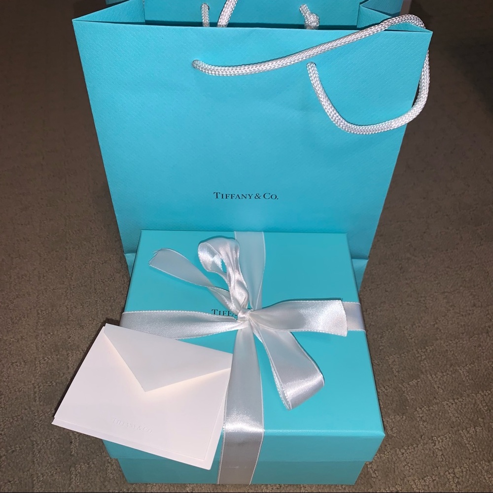 TIFFANY & CO. Small Plaid Crystal Bowl - Brand New